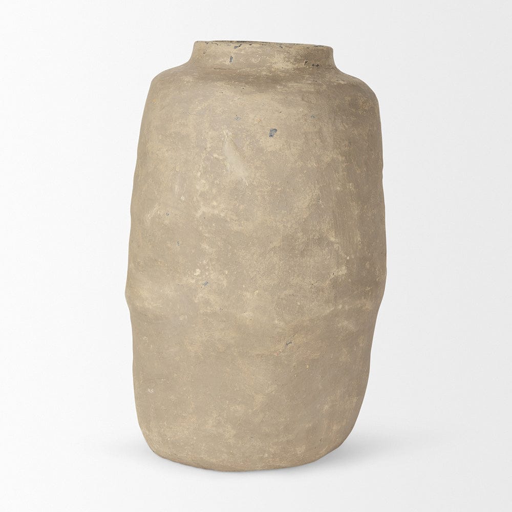 Mercana - Bala Large Gray Paper Mache Vase - 70205 view 2