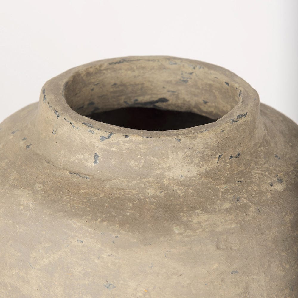 Mercana - Bala Large Gray Paper Mache Vase - 70205 view 3