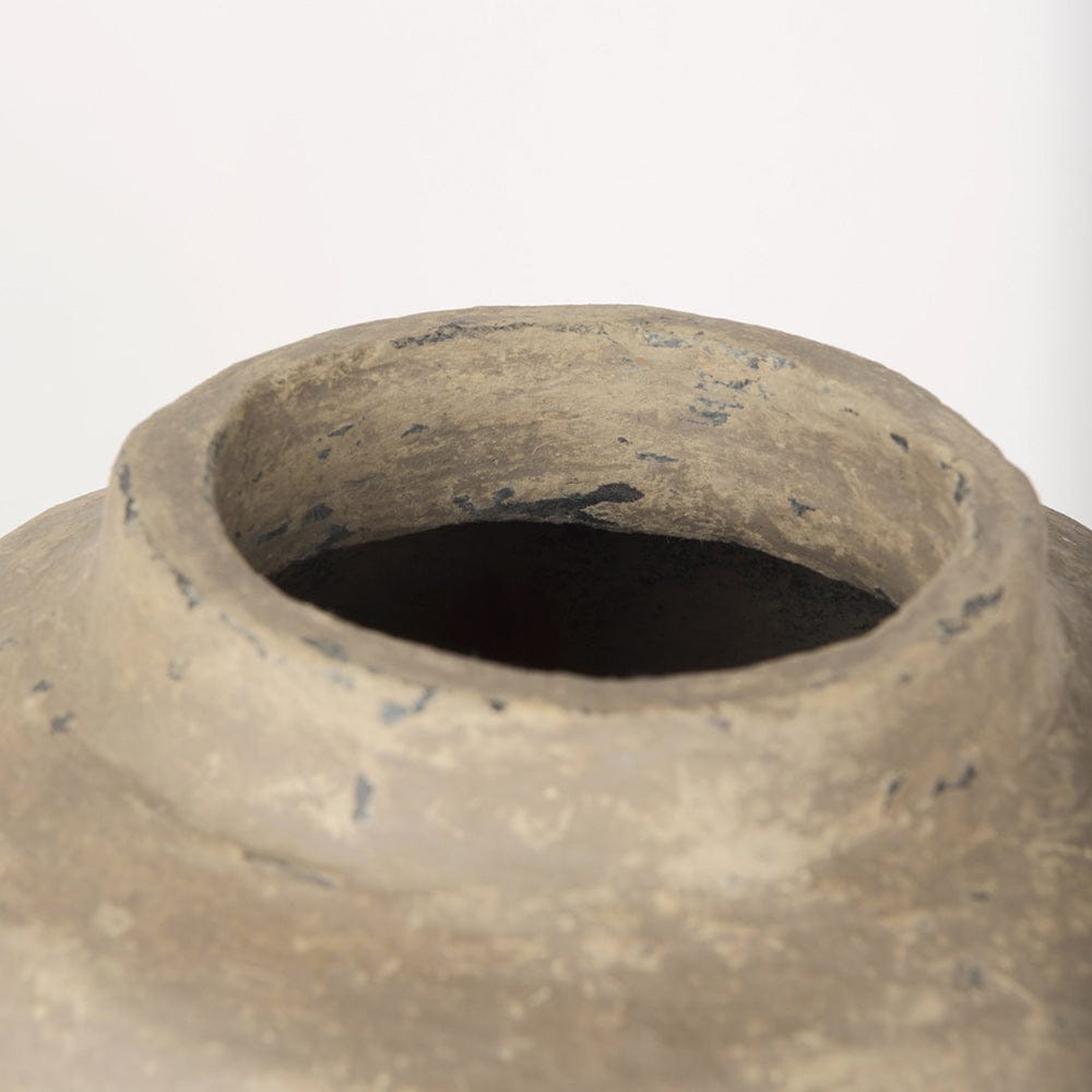 Mercana - Bala Large Gray Paper Mache Vase - 70205 view 4