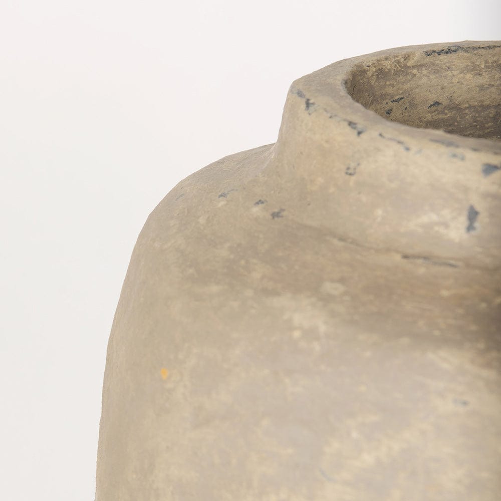 Mercana - Bala Large Gray Paper Mache Vase - 70205 view 5