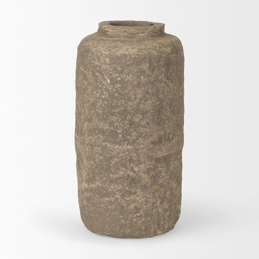 Mercana - Bala Small Gray Paper Mache Vase - 70204 view 2