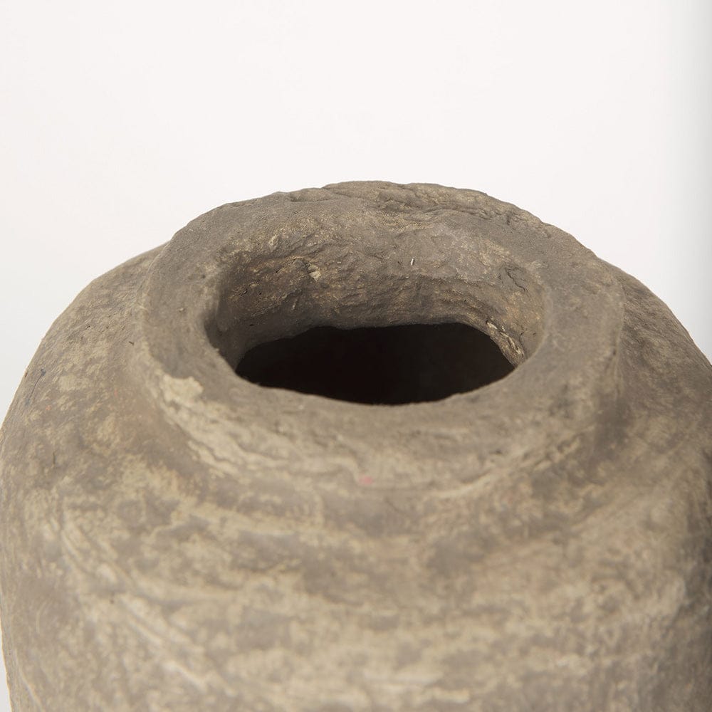 Mercana - Bala Small Gray Paper Mache Vase - 70204 view 4