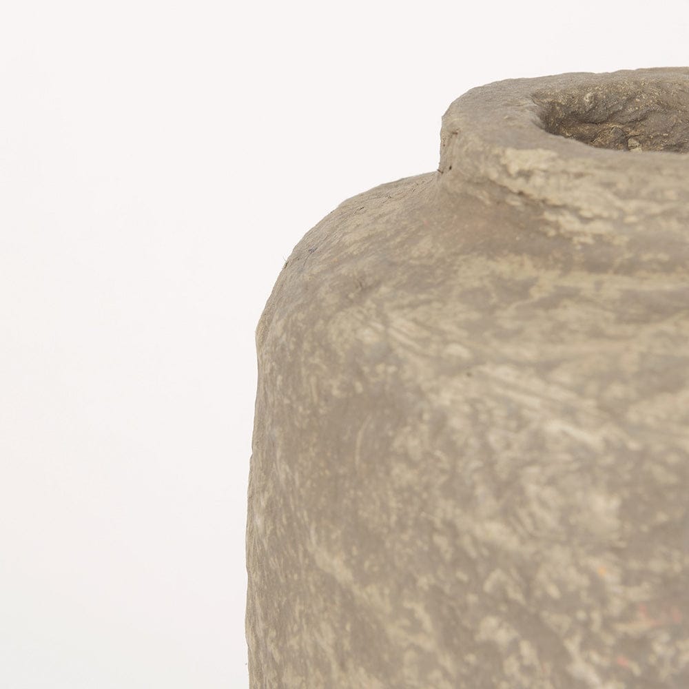 Mercana - Bala Small Gray Paper Mache Vase - 70204 view 5