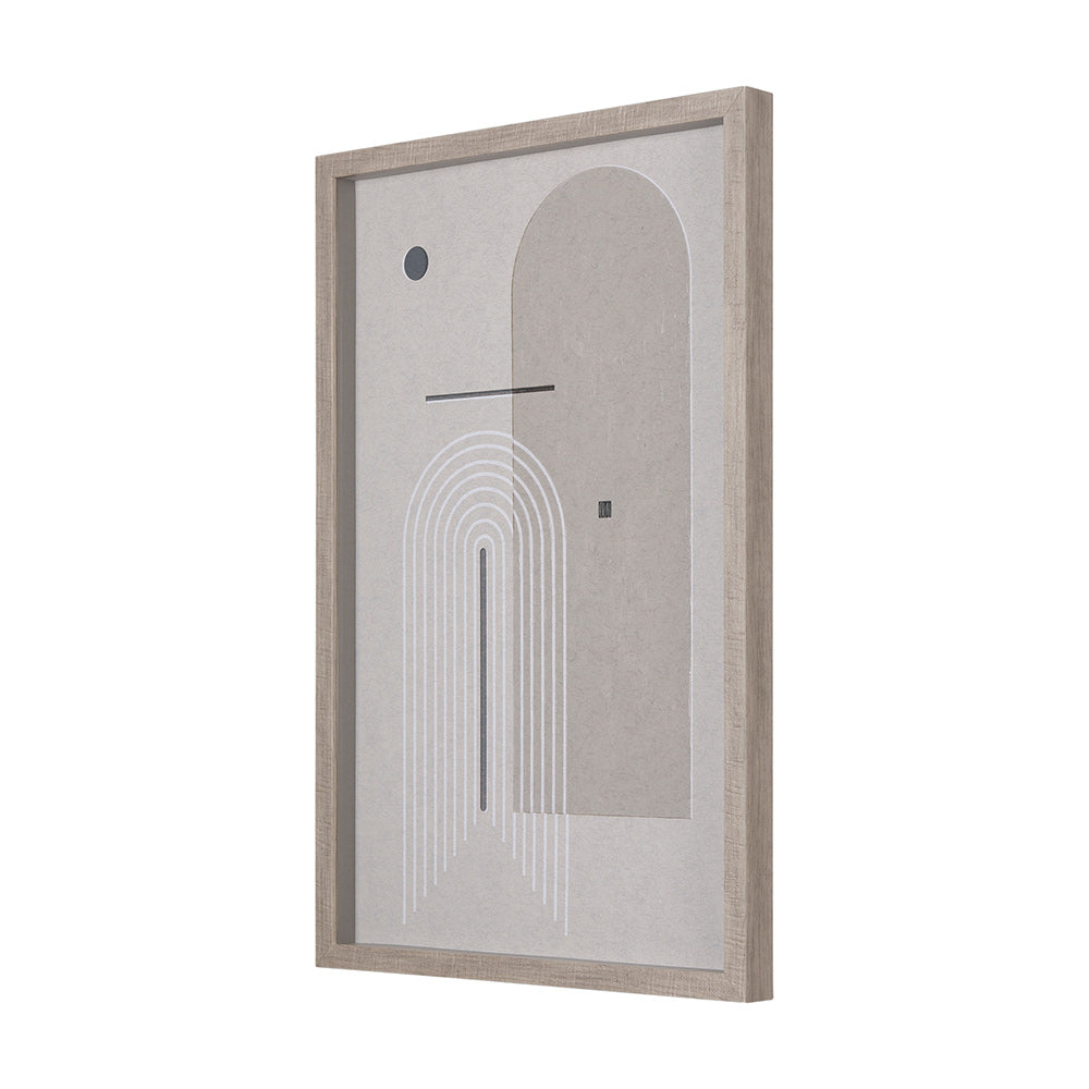 Mercana - Balance II by Mercana Studio a Hand Embellished Textured Framed Art Print Matted under Glass - 14201 view 2