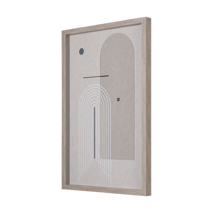 Mercana - Balance II by Mercana Studio a Hand Embellished Textured Framed Art Print Matted under Glass - 14201 view 2