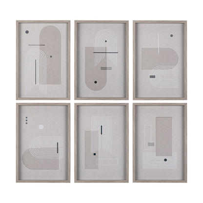 Mercana - Balance II by Mercana Studio a Hand Embellished Textured Framed Art Print Matted under Glass - 14201 view 9