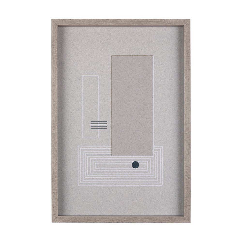 Mercana - Balance VI by Mercana Studio a Hand Embellished Textured Framed Art Print Matted under Glass - 14205 view 1