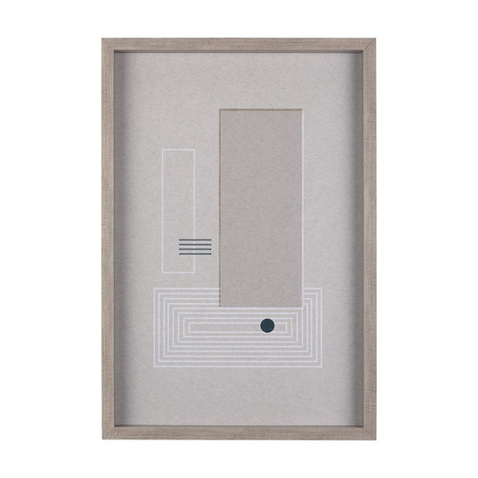 Mercana - Balance VI by Mercana Studio a Hand Embellished Textured Framed Art Print Matted under Glass - 14205 view 1