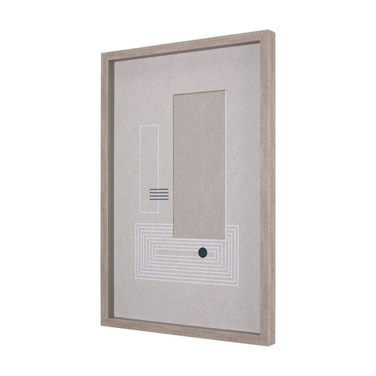 Mercana - Balance VI by Mercana Studio a Hand Embellished Textured Framed Art Print Matted under Glass - 14205 view 2