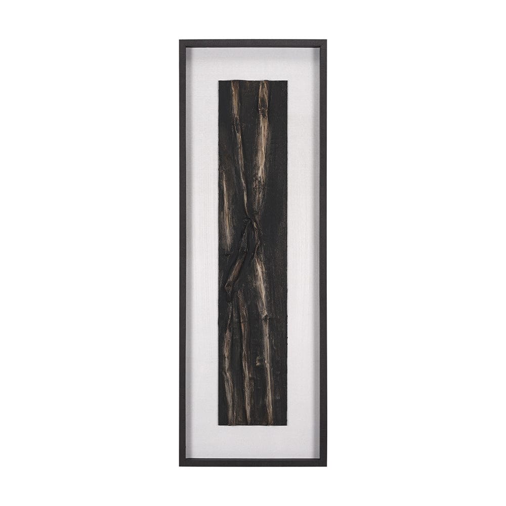Mercana - Bamboo Relief III by Studio M a handmade Original Framed Artwork under Glass - 15587 view 1
