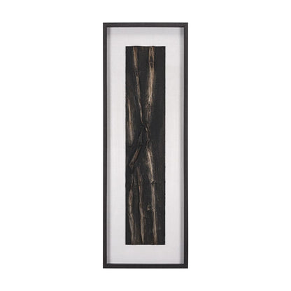 Mercana - Bamboo Relief III by Studio M a handmade Original Framed Artwork under Glass - 15587 view 1