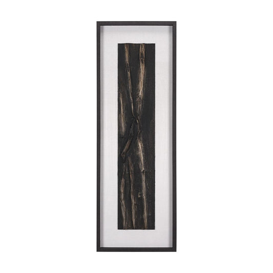 Mercana - Bamboo Relief III by Studio M a handmade Original Framed Artwork under Glass - 15587 view 1