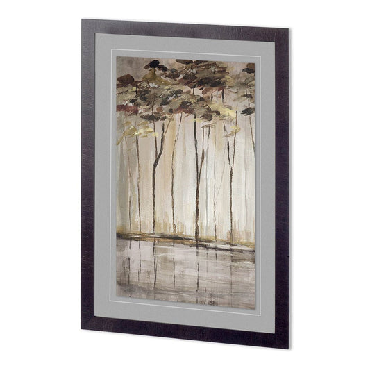 Mercana - Bank of Birch I by Mercana Studio a Hand Embellished Textured Framed Art Print Matted under Glass - 11586 view 1