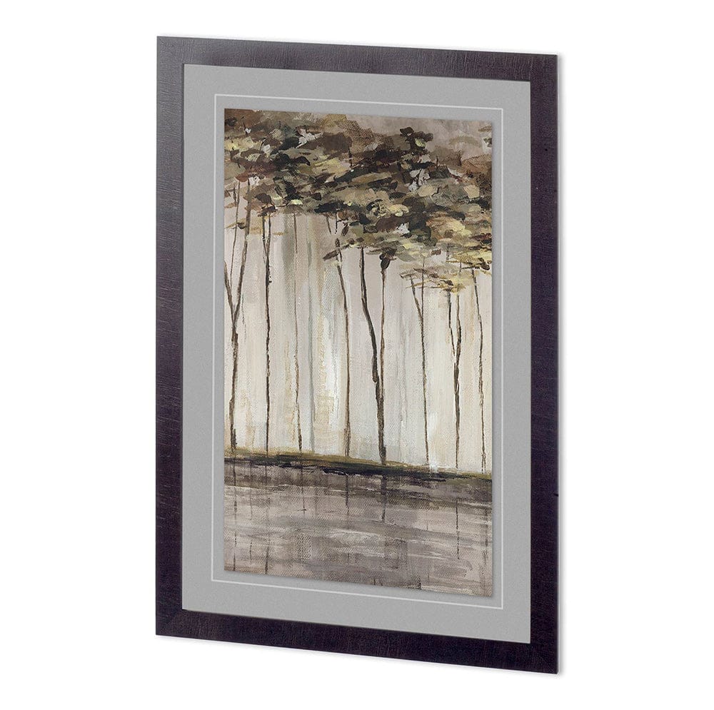 Mercana - Bank of Birch II by Mercana Studio a Hand Embellished Textured Framed Art Print Matted under Glass - 11587 view 1