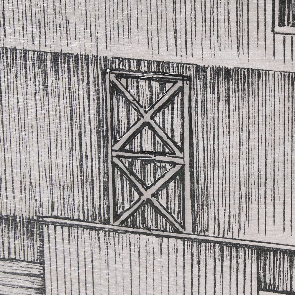 Mercana - Barn Buildings I by Mercana Studio a Hand Embellished Textured Framed Art Print Matted under Glass - 15127 view 7