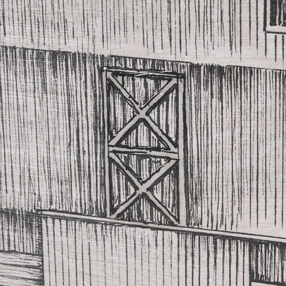 Mercana - Barn Buildings I by Mercana Studio a Hand Embellished Textured Framed Art Print Matted under Glass - 15127 view 7