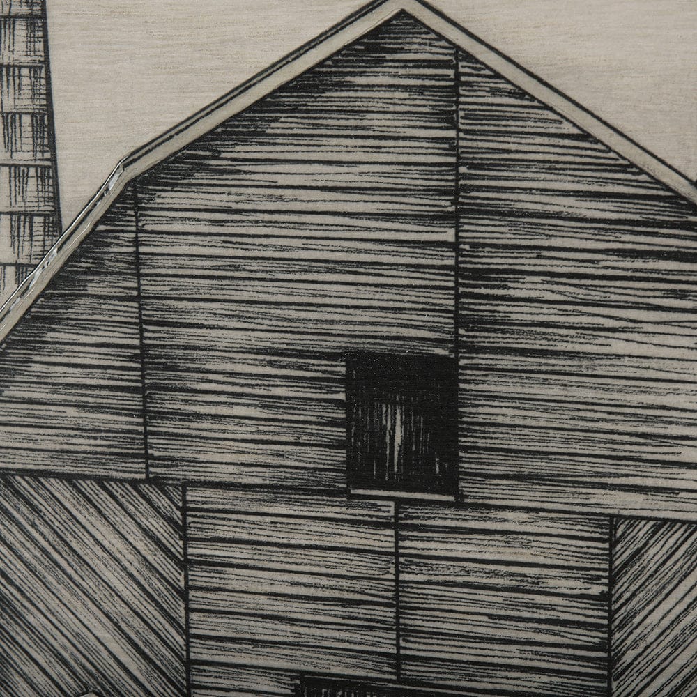 Mercana - Barn Buildings II by CV a Hand Embellished Textured Framed Art Print Matted under Glass - 14924 view 6