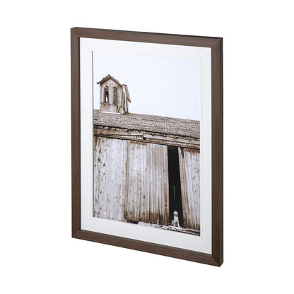 Mercana - Barnyard Dog v2 by Mercana Studio a Framed Art Print Matted under Glass - 12711 view 3