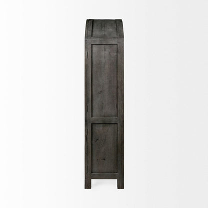 Mercana - Barrett 48.5L X 17.25W X 73H Gray Solid Wood Display Cabinet - 67846_CLOSEOUT view 3