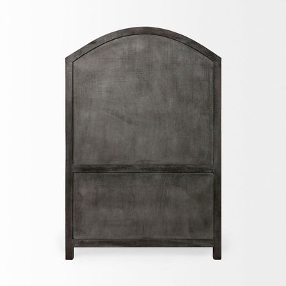 Mercana - Barrett 48.5L X 17.25W X 73H Gray Solid Wood Display Cabinet - 67846_CLOSEOUT view 4