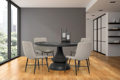 Mercana - Barrow I Beige Fabric Wrap Black Metal Frame Dining Chair (Set of 2) - 68307 view 8