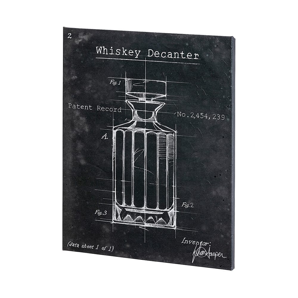 Mercana - Barware Blueprint VII by Mercana Studio a Hand Embelished Textured Canvas - 100534-S view 3