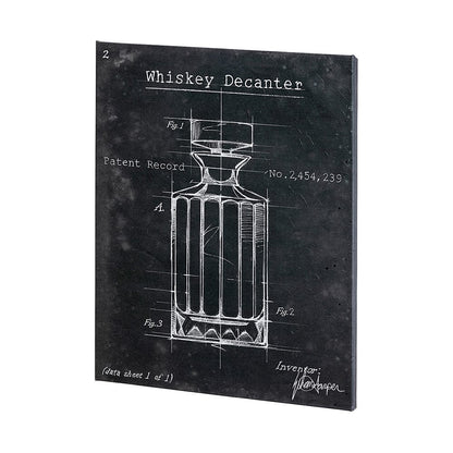 Mercana - Barware Blueprint VII by Mercana Studio a Hand Embelished Textured Canvas - 100534-S view 3