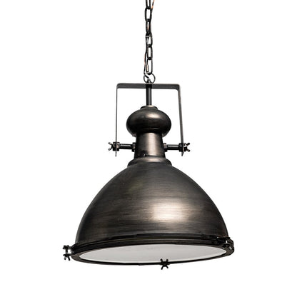 Mercana - Bashaw I 17x20 Gray Toned Metal Dome Pendant Light - 65100 view 1