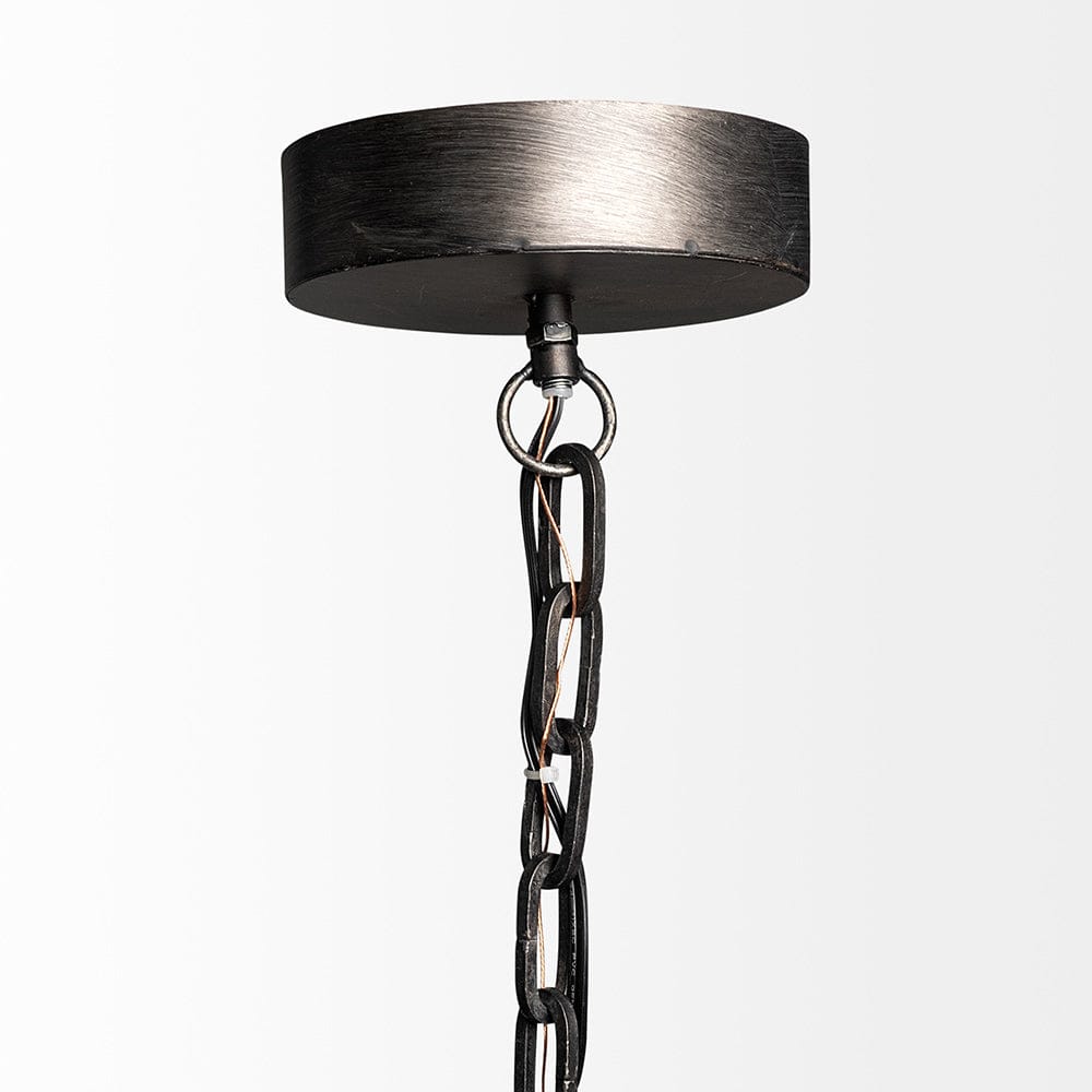 Mercana - Bashaw I 17x20 Gray Toned Metal Dome Pendant Light - 65100 view 2