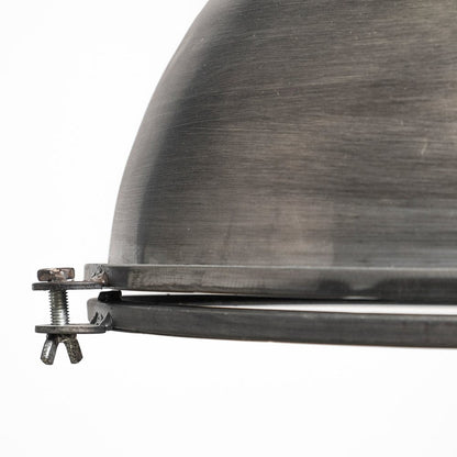 Mercana - Bashaw I 17x20 Gray Toned Metal Dome Pendant Light - 65100 view 4