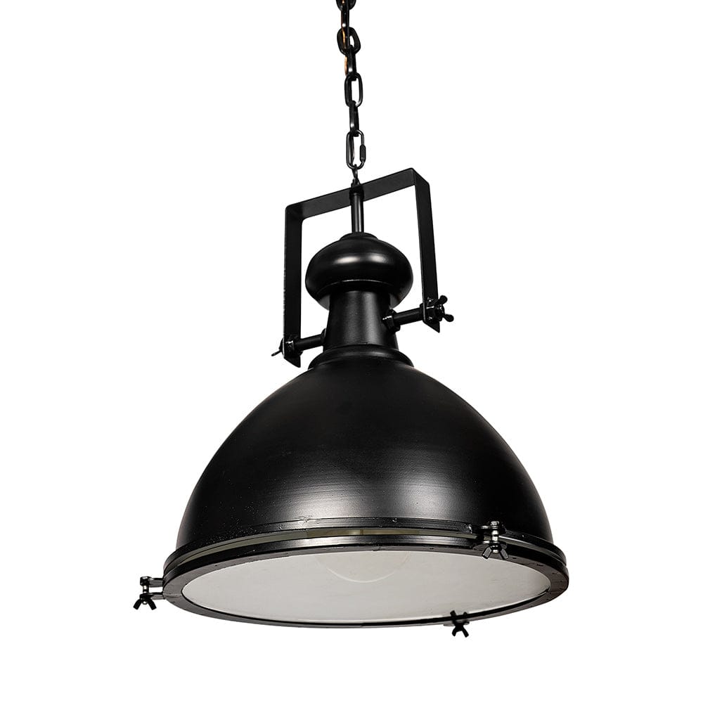 Mercana - Bashaw III 17x20 Black Metal Conical Pendant Light - 68475 view 1