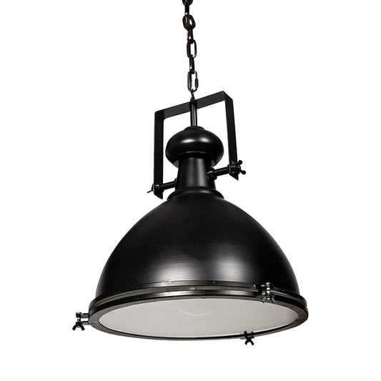 Mercana - Bashaw III 17x20 Black Metal Conical Pendant Light - 68475 view 1