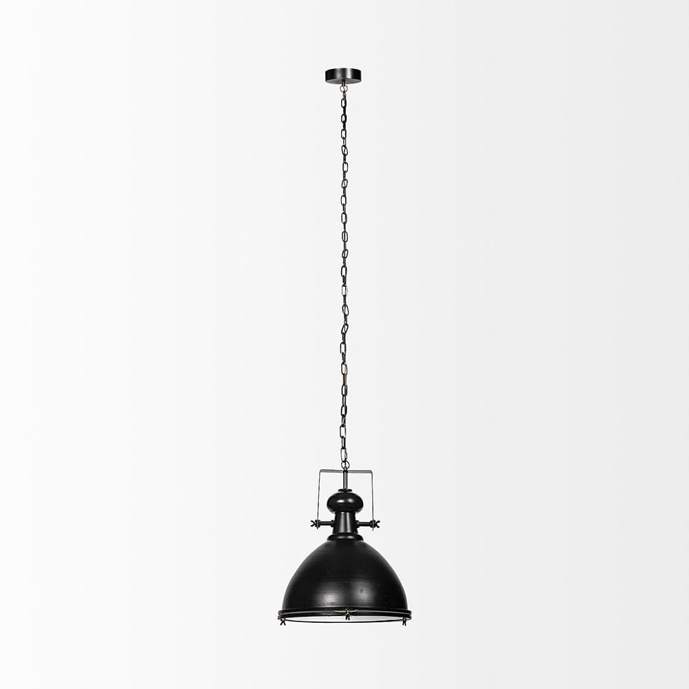 Mercana - Bashaw III 17x20 Black Metal Conical Pendant Light - 68475 view 2