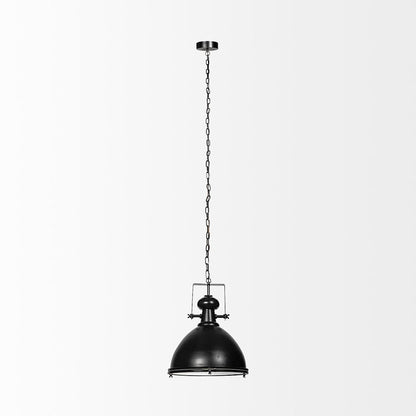 Mercana - Bashaw III 17x20 Black Metal Conical Pendant Light - 68475 view 2