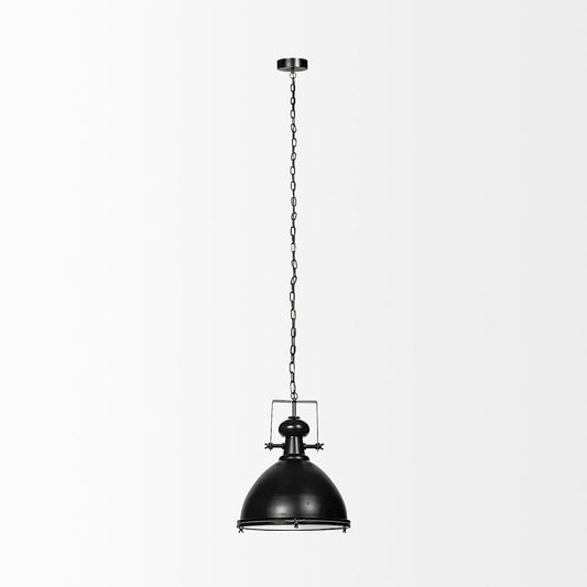Mercana - Bashaw III 17x20 Black Metal Conical Pendant Light - 68475 view 2