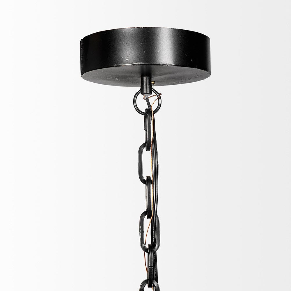 Mercana - Bashaw III 17x20 Black Metal Conical Pendant Light - 68475 view 3