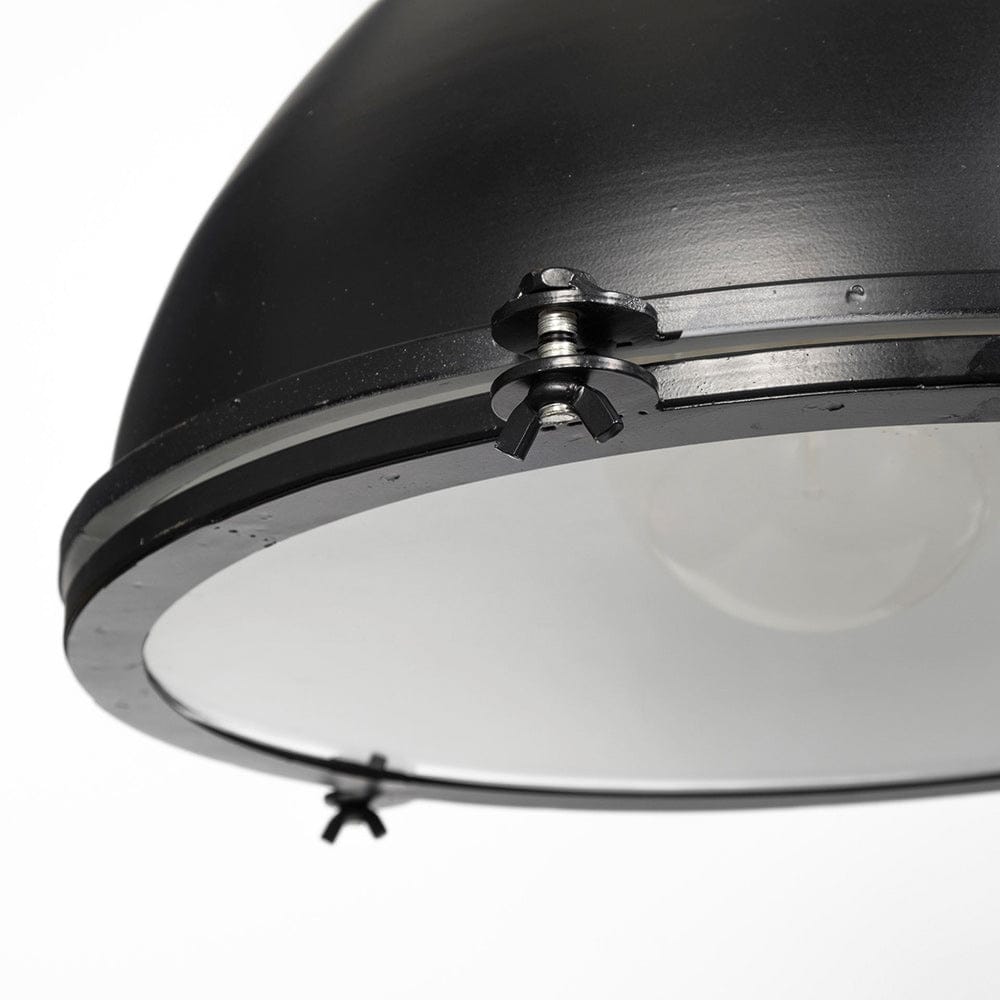 Mercana - Bashaw III 17x20 Black Metal Conical Pendant Light - 68475 view 4