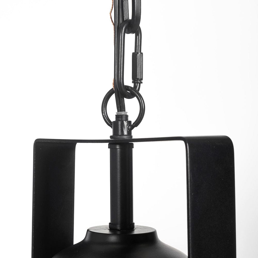 Mercana - Bashaw III 17x20 Black Metal Conical Pendant Light - 68475 view 6
