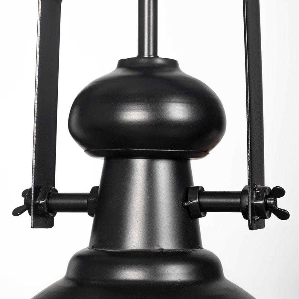 Mercana - Bashaw III 17x20 Black Metal Conical Pendant Light - 68475 view 7