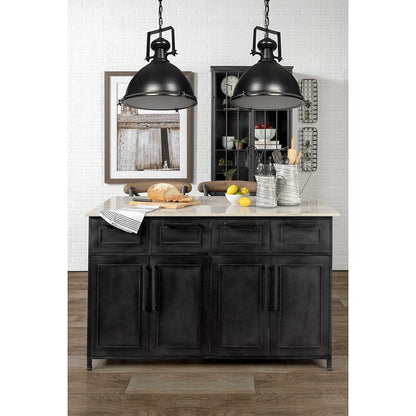 Mercana - Bashaw III 17x20 Black Metal Conical Pendant Light - 68475 view 8