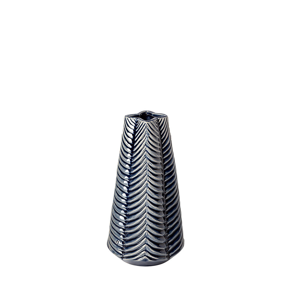Mercana - Bashir I Small Dark Navy Gloss Ceramic Vase - 68615 view 1