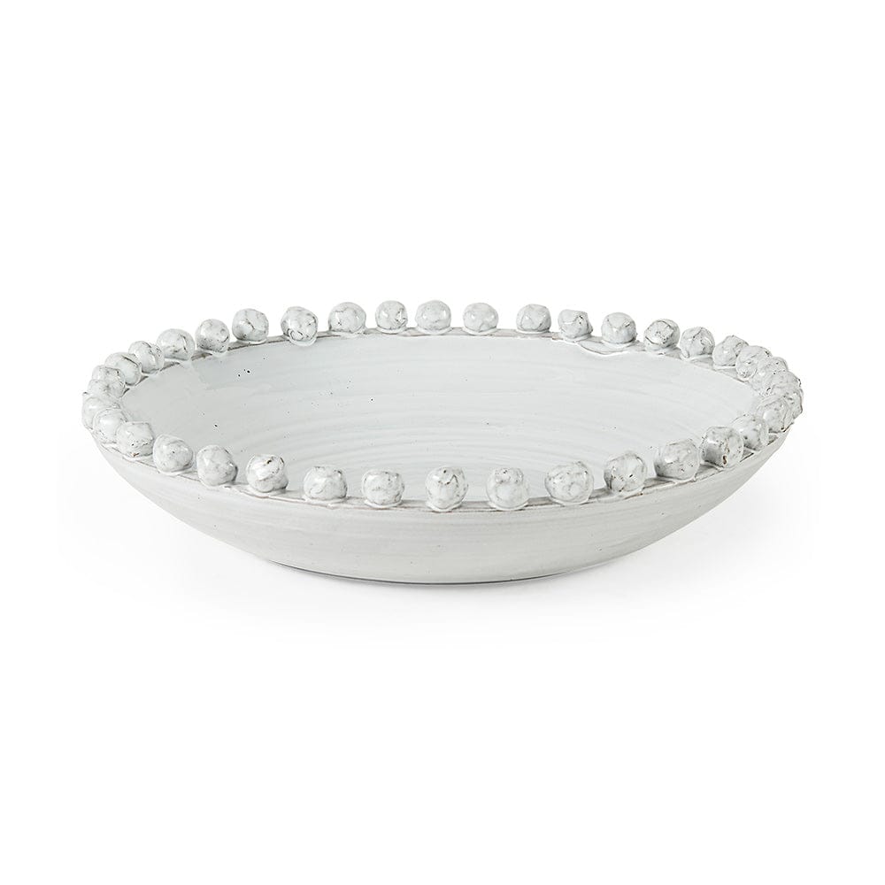 Mercana - Basin 16" Round Off-White Glazed Decorative Bowl - 67677 view 1