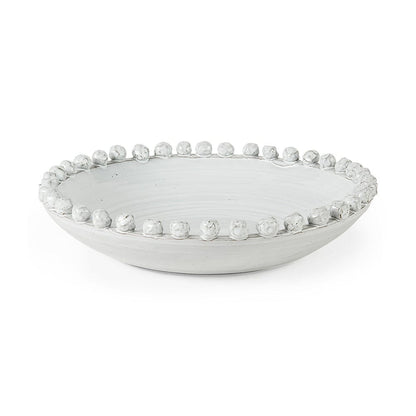 Mercana - Basin 16" Round Off-White Glazed Decorative Bowl - 67677 view 1