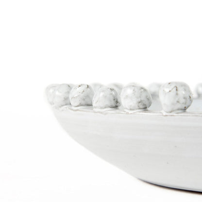 Mercana - Basin 16" Round Off-White Glazed Decorative Bowl - 67677 view 3