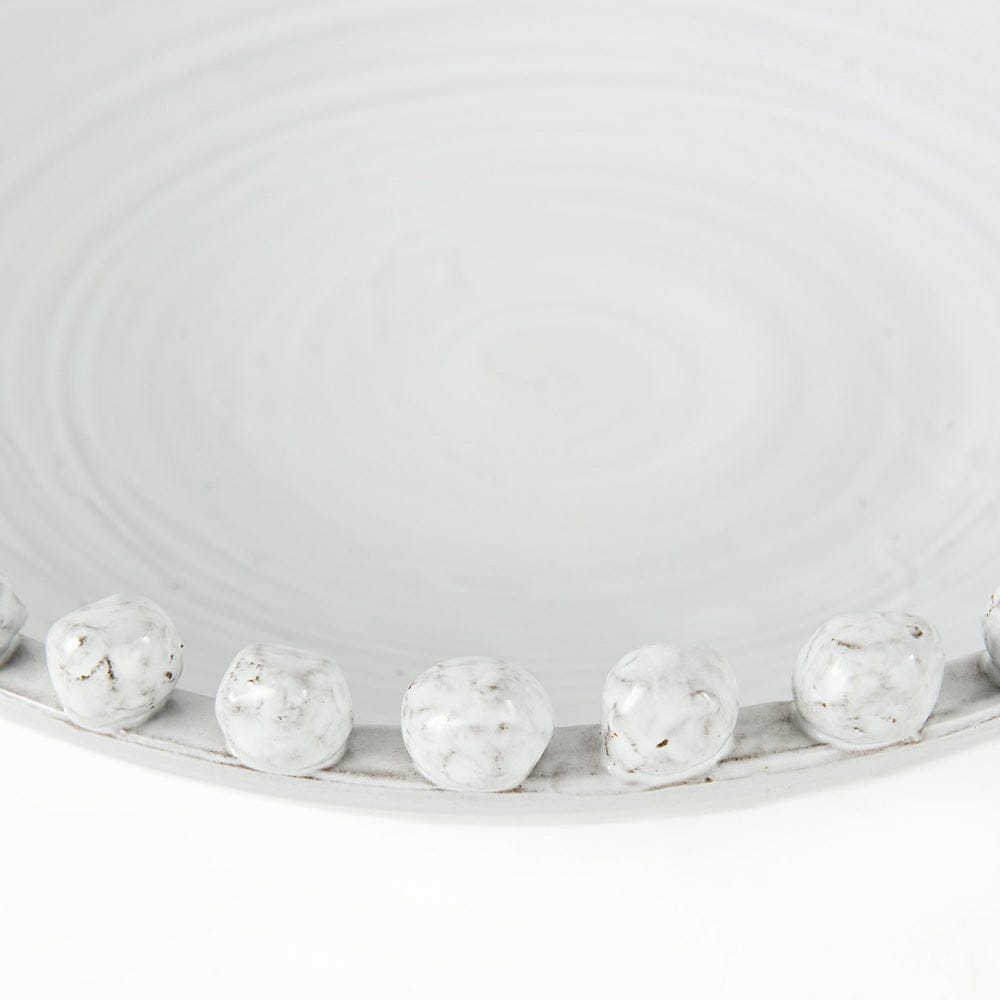 Mercana - Basin 16" Round Off-White Glazed Decorative Bowl - 67677 view 6