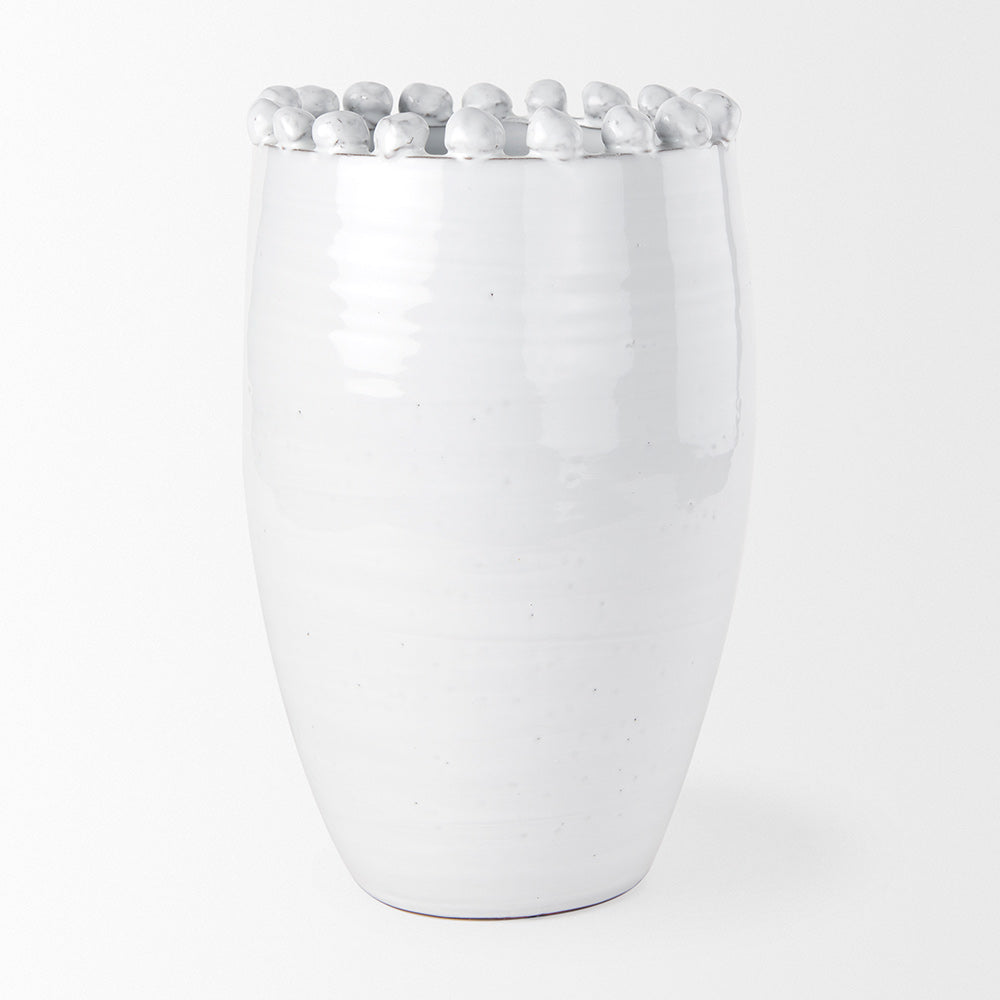 Mercana - Basin Large Off-White Glazed Vase - 70164 view 2