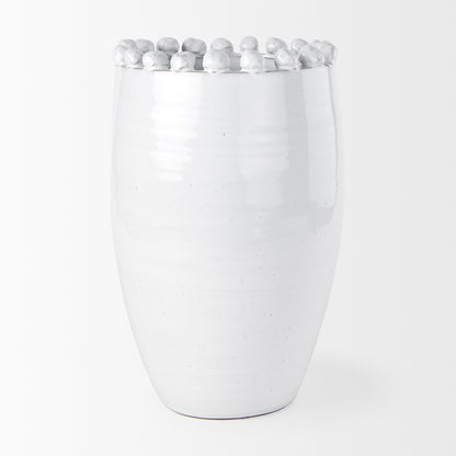 Mercana - Basin Large Off-White Glazed Vase - 70164 view 2