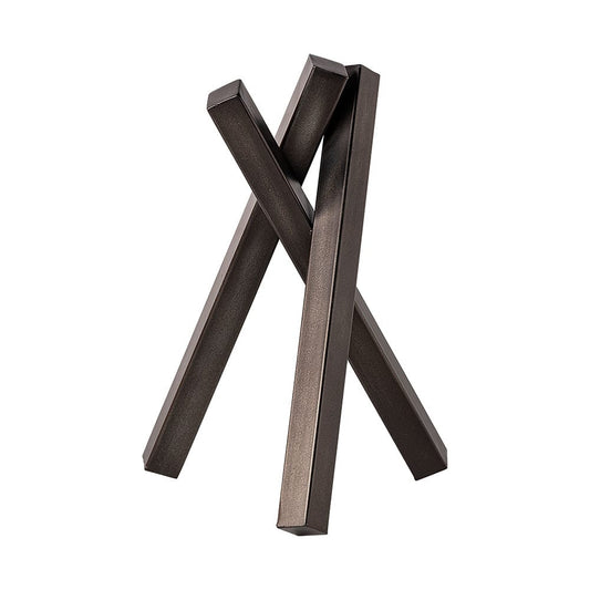 Mercana - Bastian Large 9L x 8W Black Metal Abstract Object - 68805 view 1