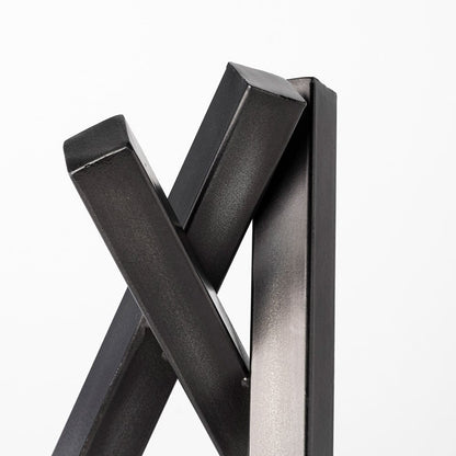 Mercana - Bastian Large 9L x 8W Black Metal Abstract Object - 68805 view 5