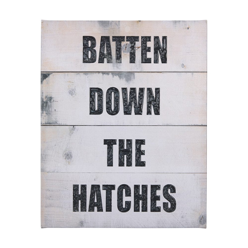Mercana - Batten Down The Hatches by Mercana Studio a Hand Embellished Textured Canvas - 102183-L view 1